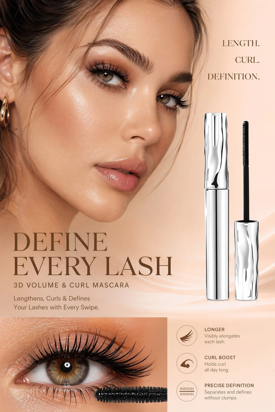 Ultimate Waterproof & Sweatproof Lengthening & Curling Mascara